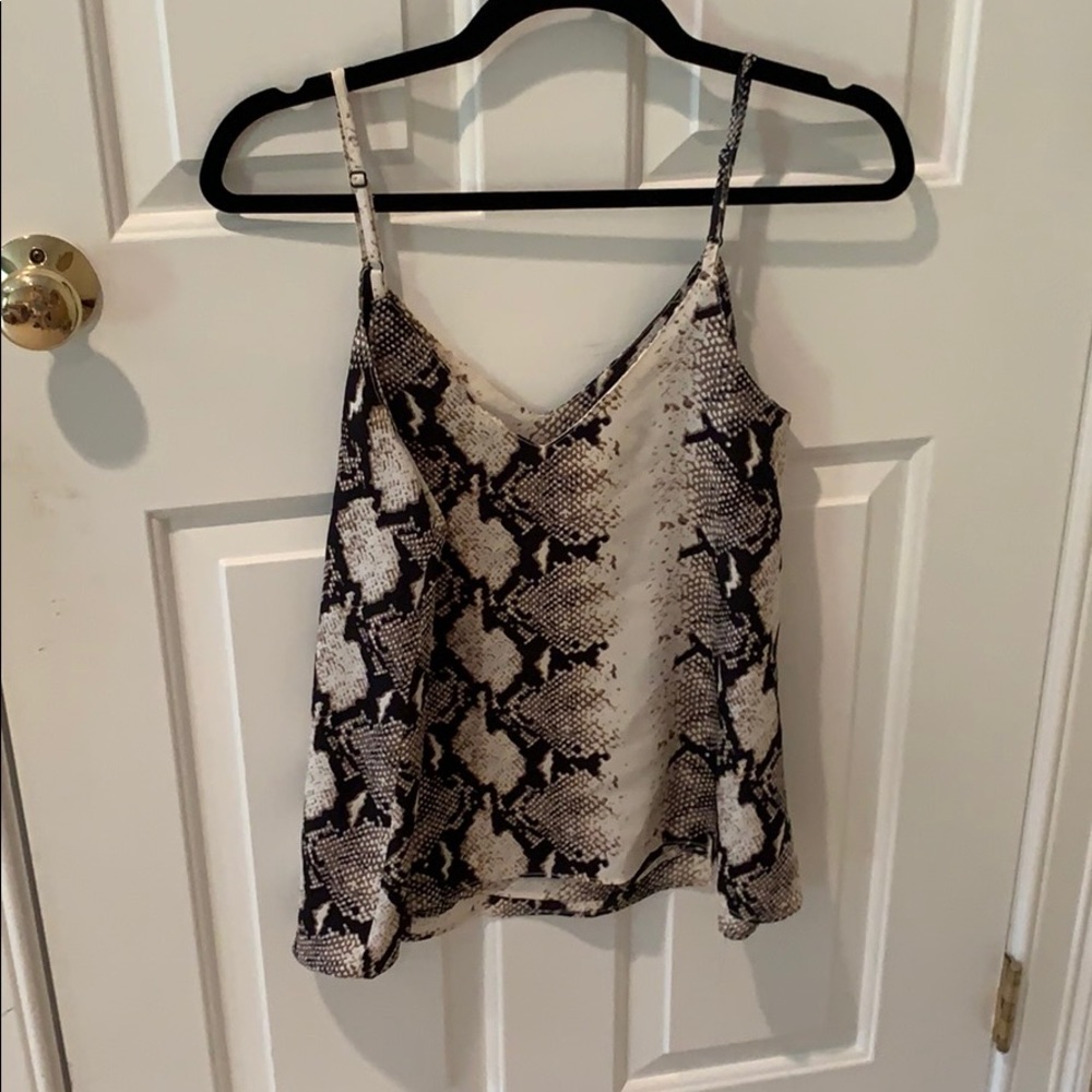 Snake print tank top